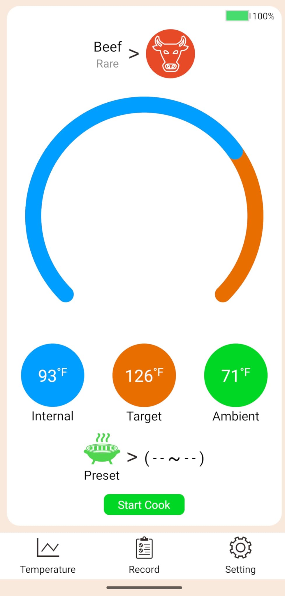 TechRise Bluetooth Wireless Meat Thermometer with APP,Wireless Meat Thermometer Digital for Oven,Smoker,Air Fryer,Kitchen Cooking,Instant Read Digital Probe with Alarm, Long Range,Rechargeable,Black customer photo 1