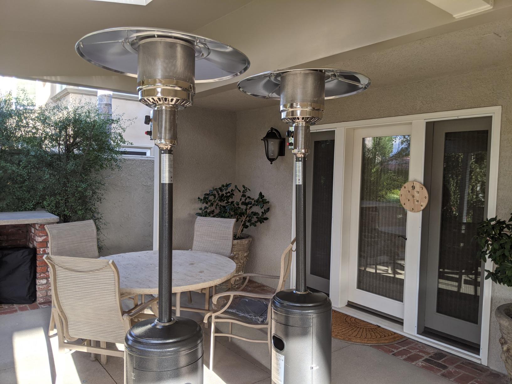 Pamapic Outdoor Heaters for Patio with Round Table Design, Premium 304 Stainless Steel Burner, Triple Protection System Propane Patio Heater for Porch Garden, Residential & Commercial Use customer photo 1