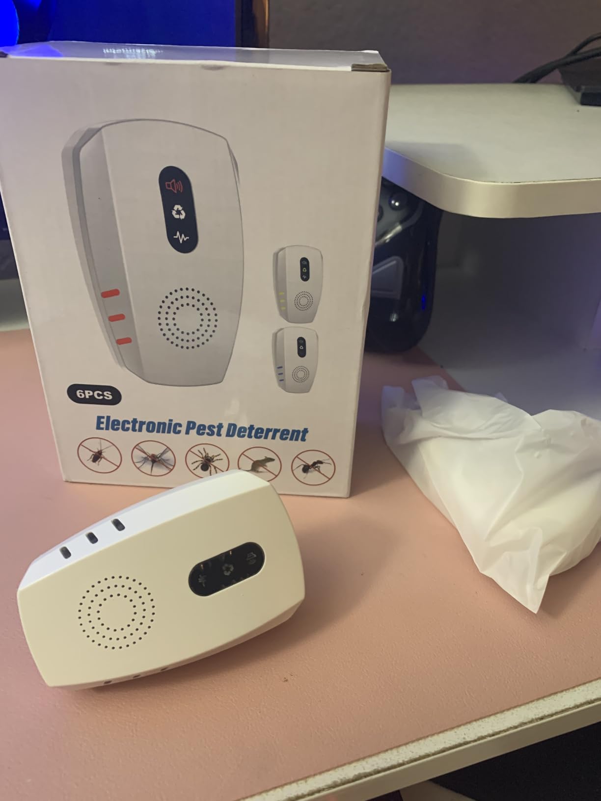 2026 Cvtayn Upgraded Ultrasonic Pest Repellent Indoor Repeller, Mouse Traps, Repellent Roach, Mouse, Bugs, Mosquito, Mice, Spider, Ant, Rodent Repellent Ultrasonic Plug in, 3 Mode Switching,6 Pack customer photo 1