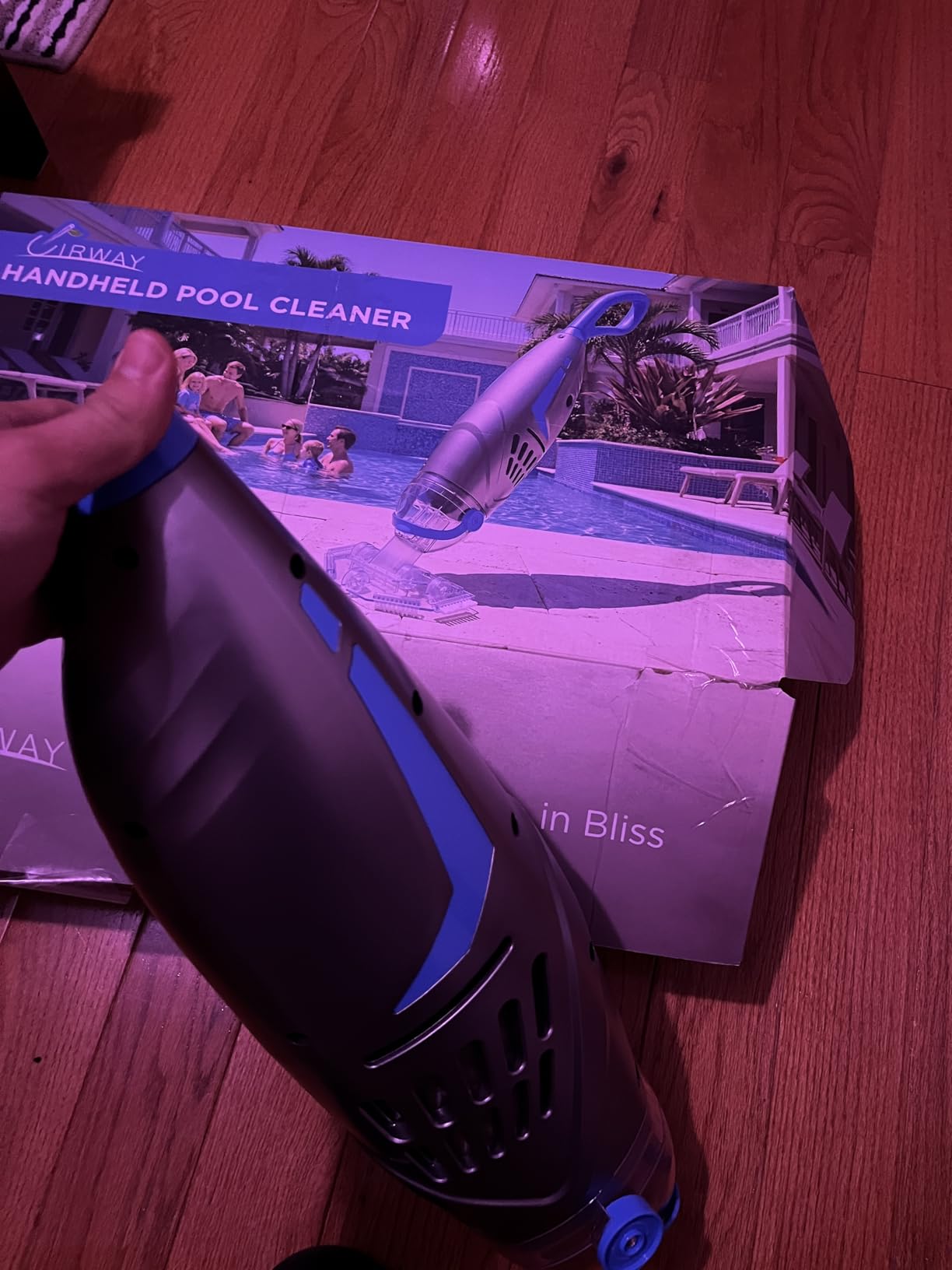 Pool Vacuum for Above Ground Pool & Inground Pools, (2026 Upgraded) 26.5 GPM High-Powerful Pebbles Suction, V3 IPX8 Cordless Handheld Rechargeable Cleaner 2 Vacuum Heads & 4 Filter Bags, 1H Runtime customer photo 2