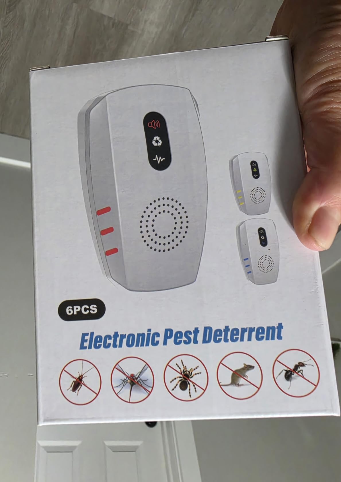 2026 Upgraded Ultrasonic Indoor Pest Repeller, 3-Mode Mouse Traps, 6 Pack customer photo 2