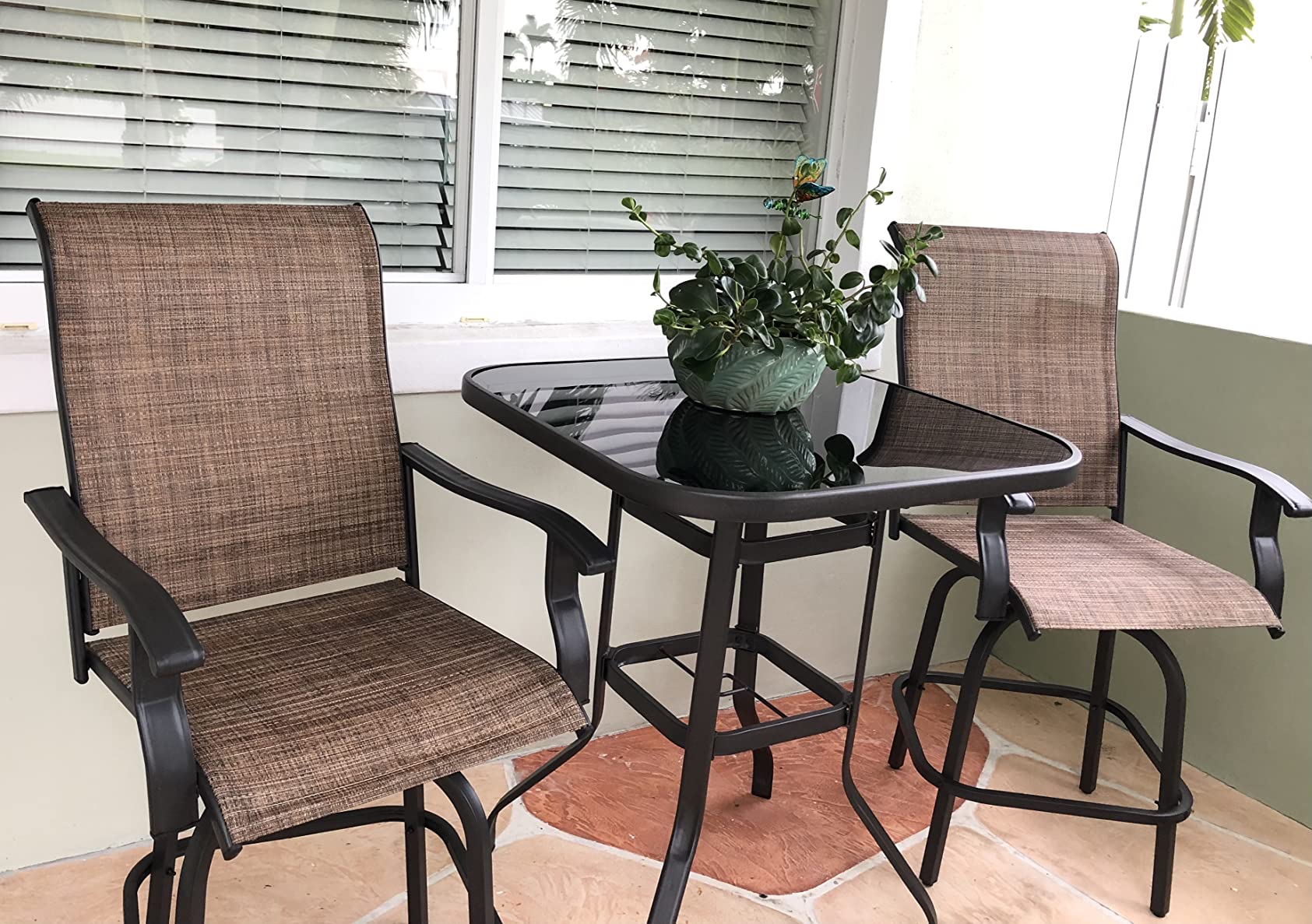 7-Piece Patio Table and Chairs Set for 6, All Weather Patio Dining Sets customer photo 2
