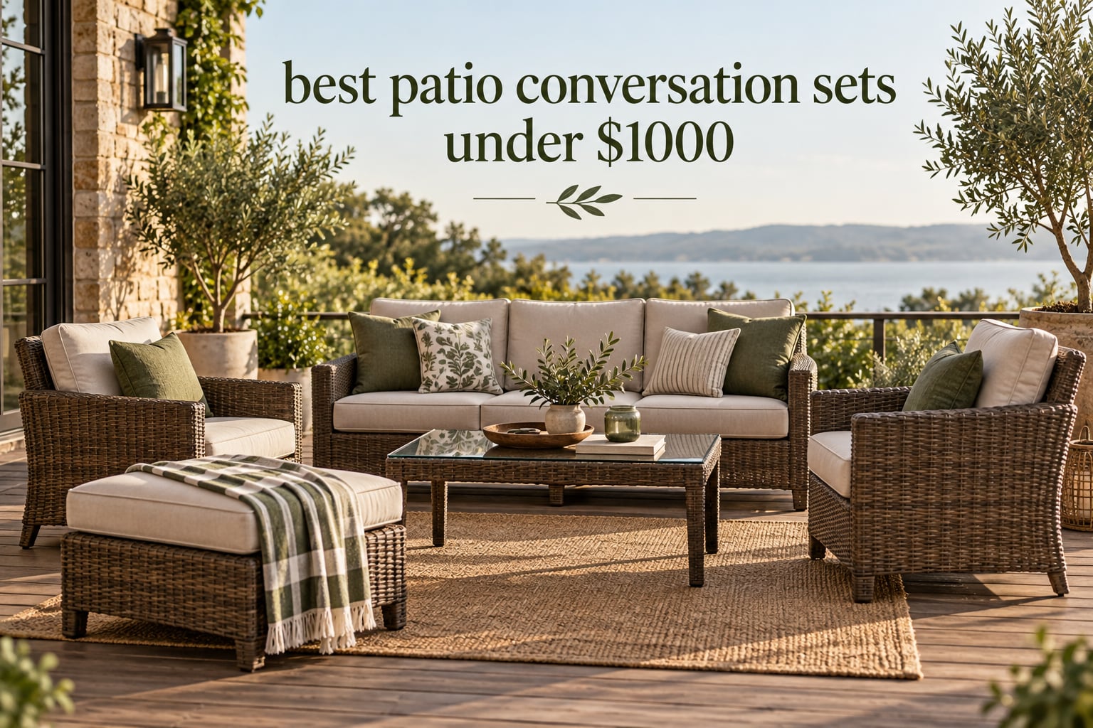 best patio conversation sets under $1000