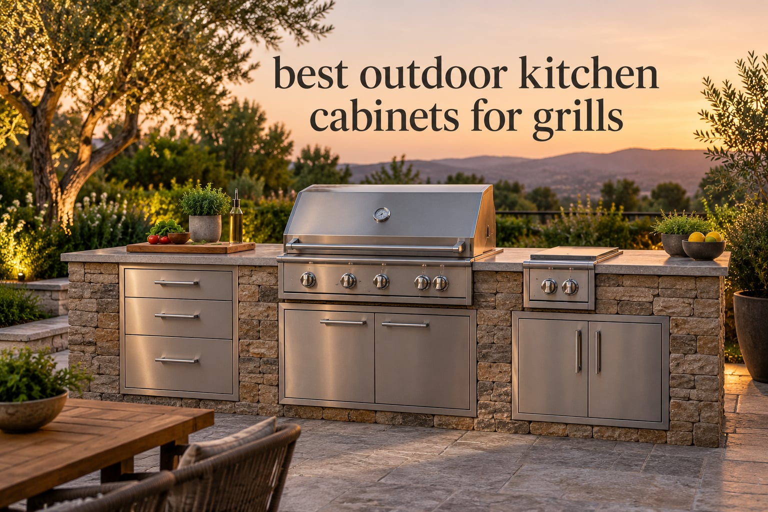 best outdoor kitchen cabinets for grills