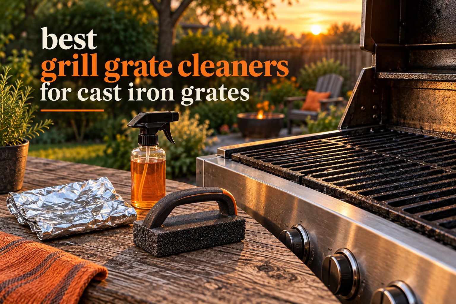 best grill grate cleaners for cast iron grates