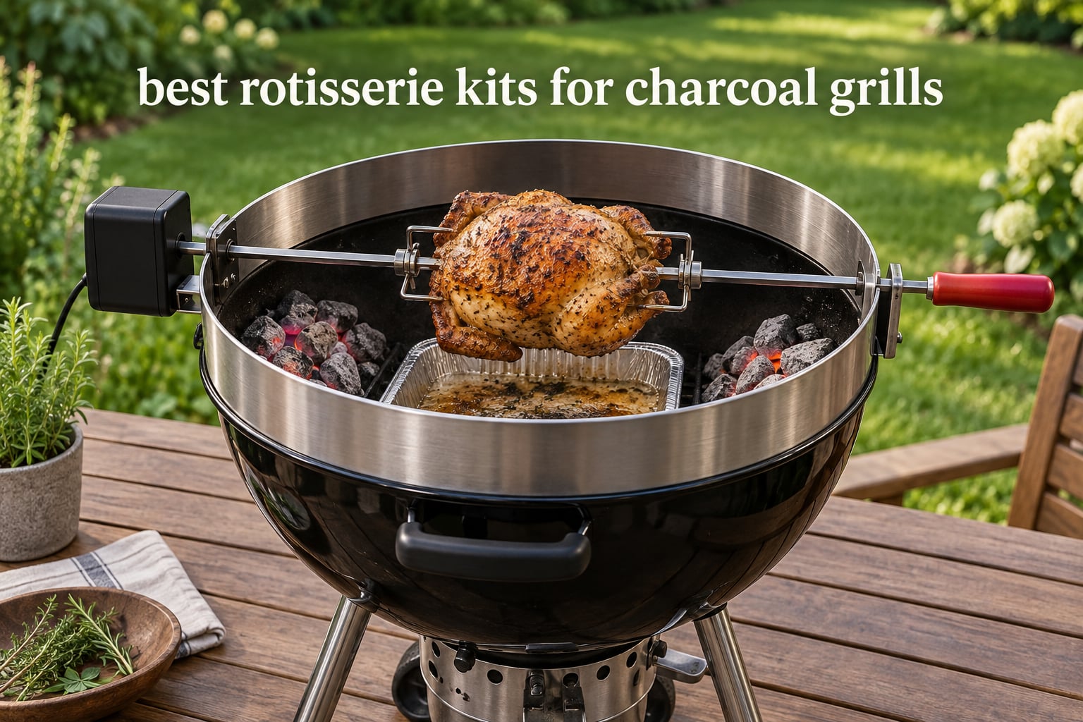 best rotisserie kits for charcoal grills
