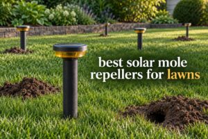 best solar mole repellers for lawns
