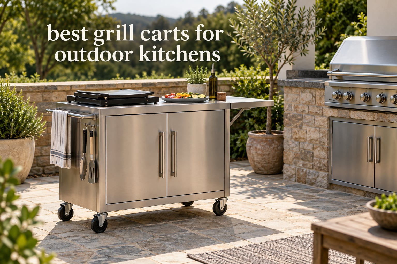 best grill carts for outdoor kitchens
