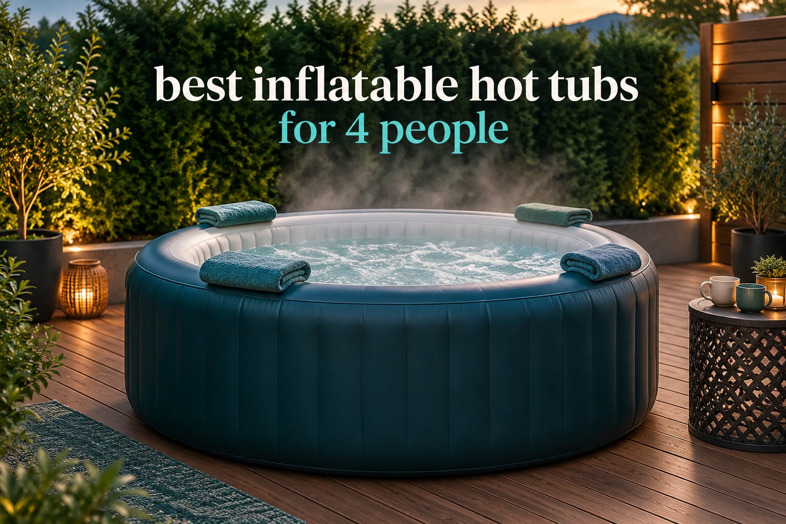 best inflatable hot tubs for 4 people